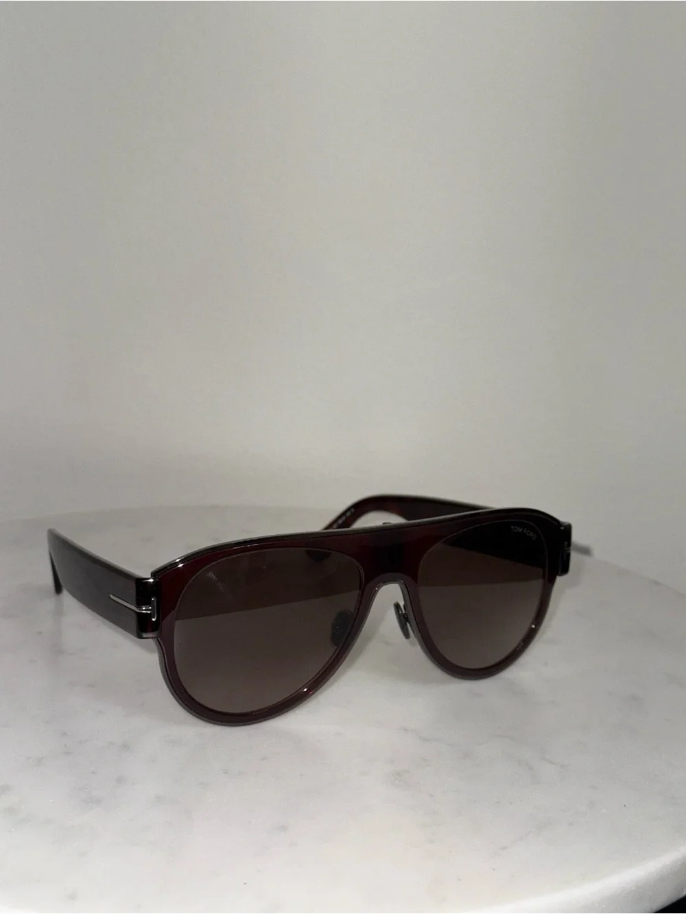 Tom Ford Lyle-02 TF1074 48T Brown Aviator Sunglasses - new